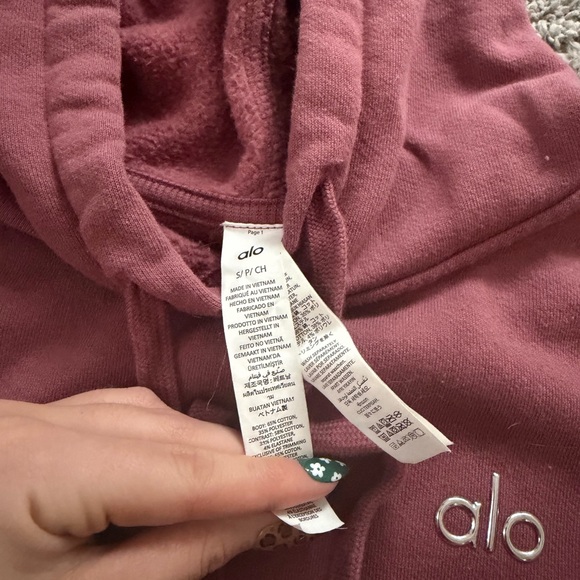 ALO Yoga Hoodie & Jogger Set - Dusty Rose - Picture 4 of 7